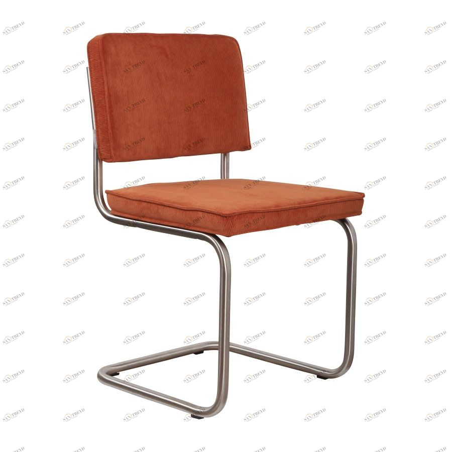 Стул Ridge Brushed Rib оранжевый Zuiver 1100080