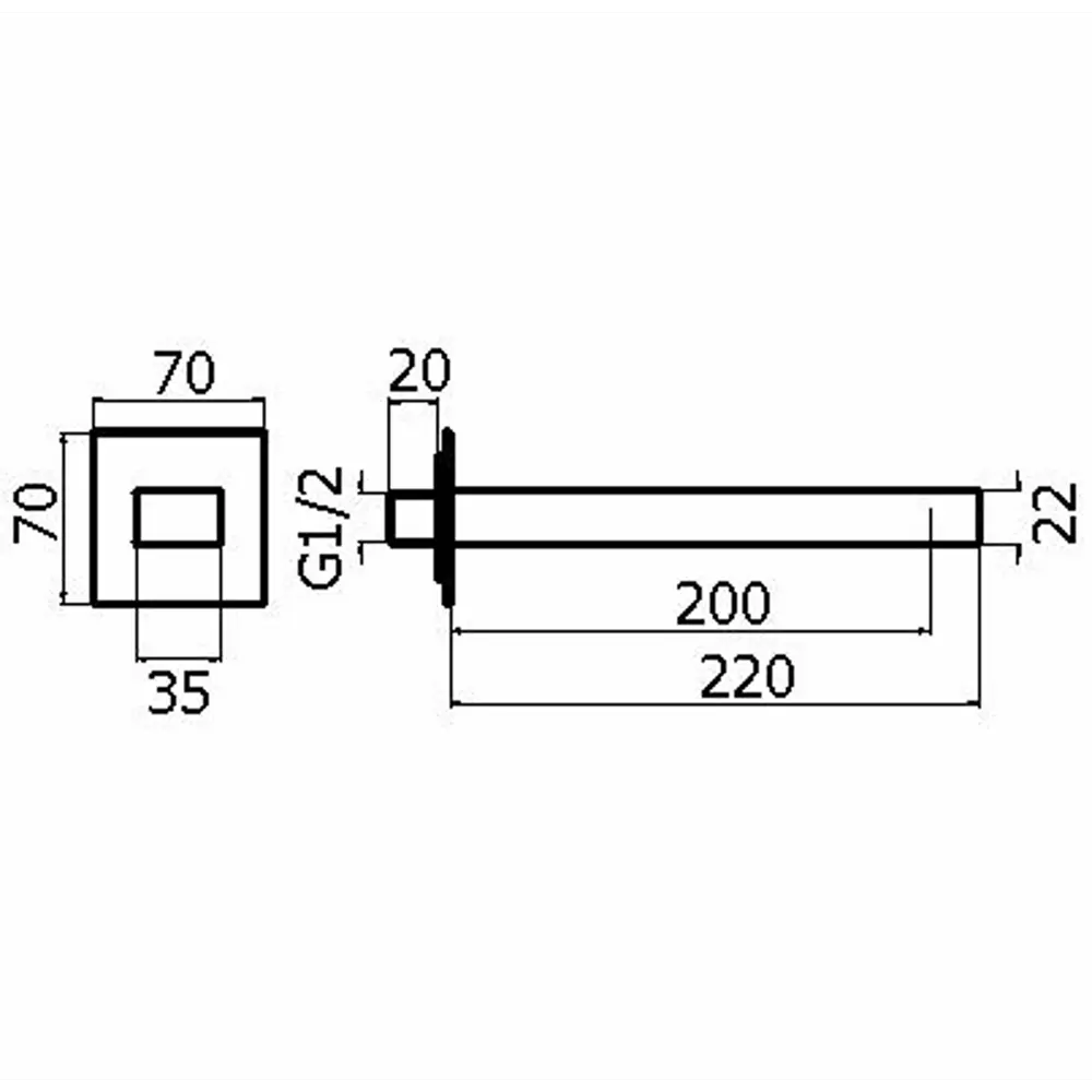 91722213 Излив из стены Plumberia Selection TAG SPQ0258NO для раковины, Черный матовый STLM-0982680