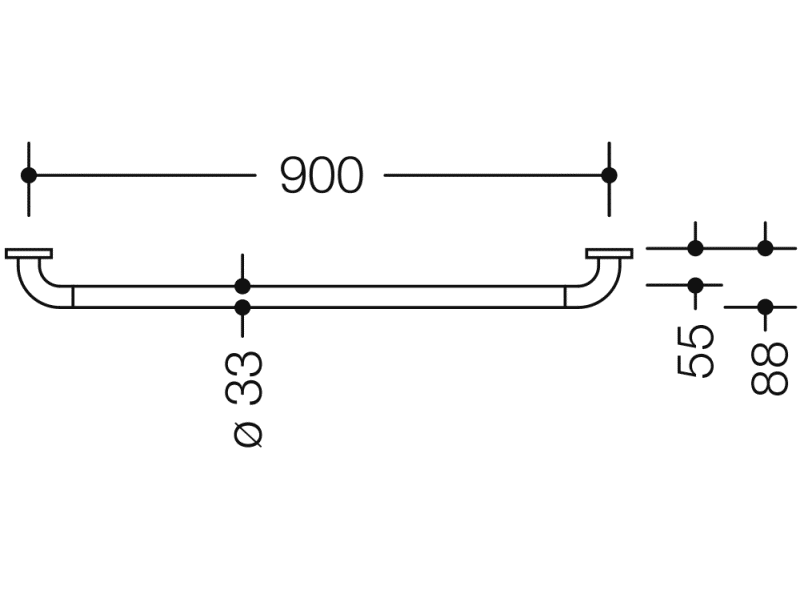 801.36.14050 ручка для захвата HEWI WARM TOUCH  - Вид №1