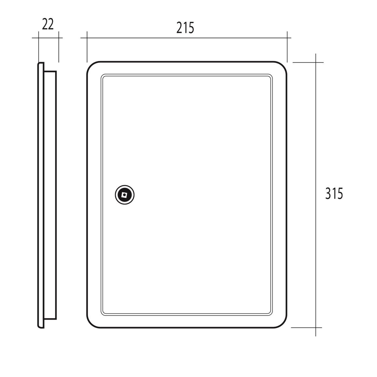 Инспекционная дверца для отверстия 200×300 мм First Corporation вентиляция ARCH-00084548 - Вид №4