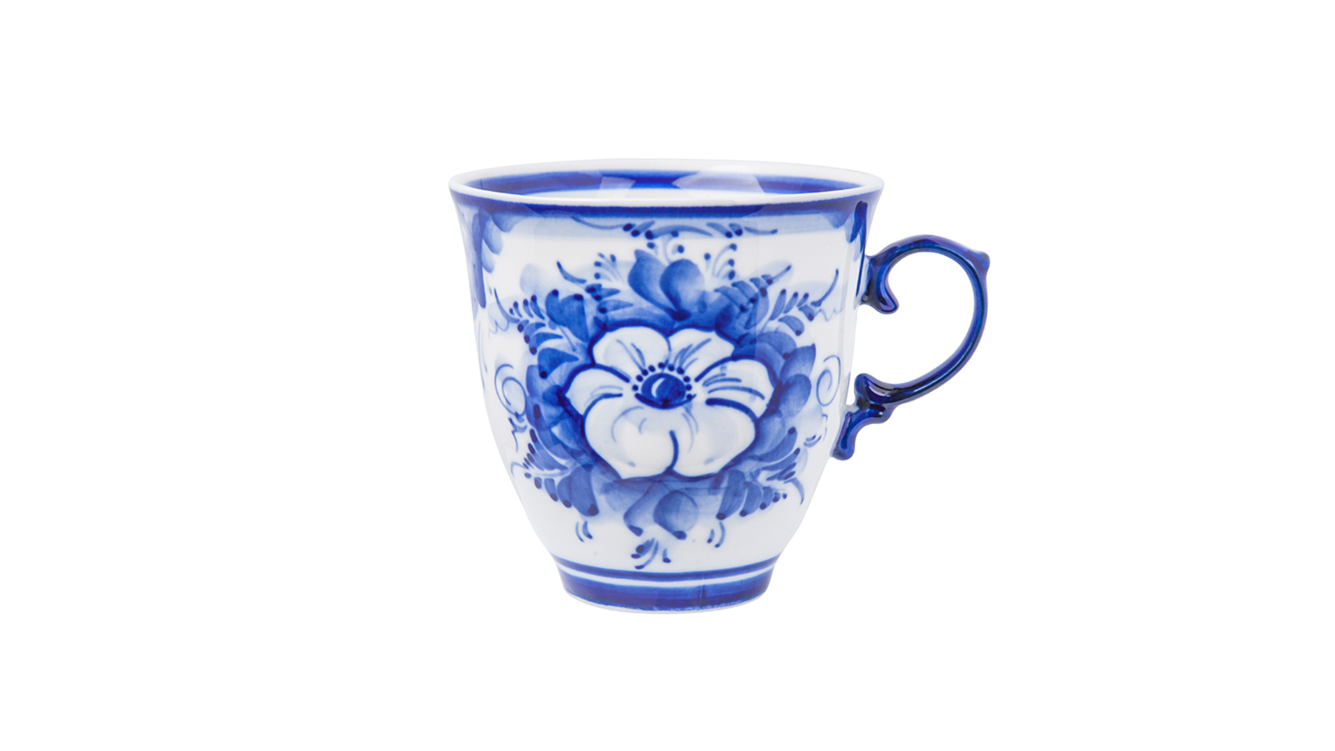 10617055 Гжельский фарфоровый завод Чайная пара "Чародейка" нр (авт.работа)  - Вид №1