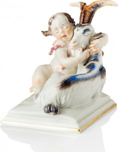 71545 Meissen Фигурка 14см "Знак Зодиака Козерог" (Хайнрих Тайн, 1947г.) Фарфор