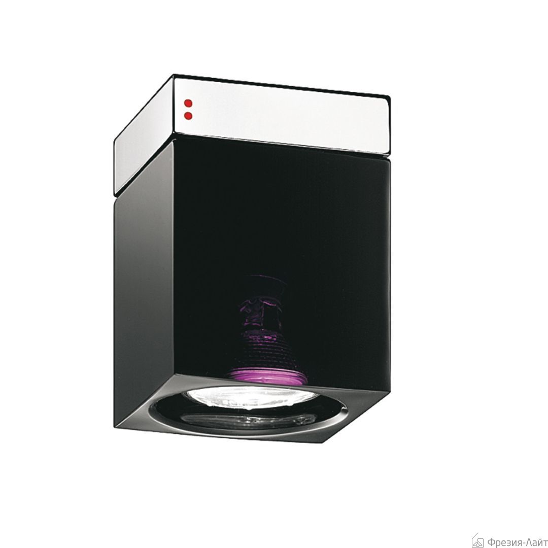 Fabbian D28G02 02 chr/nero потолочный светильник черный Cubetto 116089