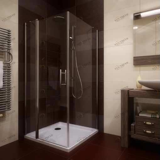 Душевая кабина 75x75 GK-603 стекло прозрачное GUTEWETTER LUX SQUARE 75X75GK603