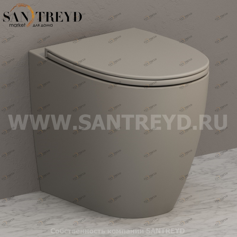 MD004GH Приставной унитаз напольный Белый Ceramica Globo 4ALL Италия