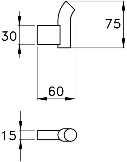 RUBINETTERIE STELLA Крючок для халата Bamboo sun-id-1353094 - Вид №1