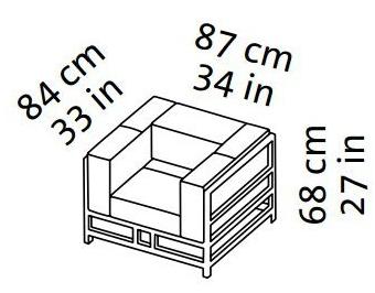 brühl Кожаное кресло с подлокотниками Easy pieces sun-id-1420883 - Вид №9