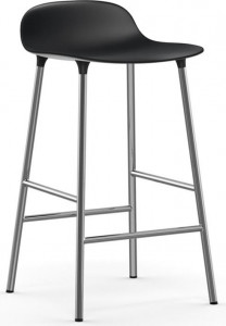 603158 Барный стул 65 см, хромированный, черный, Normann Copenhagen Form