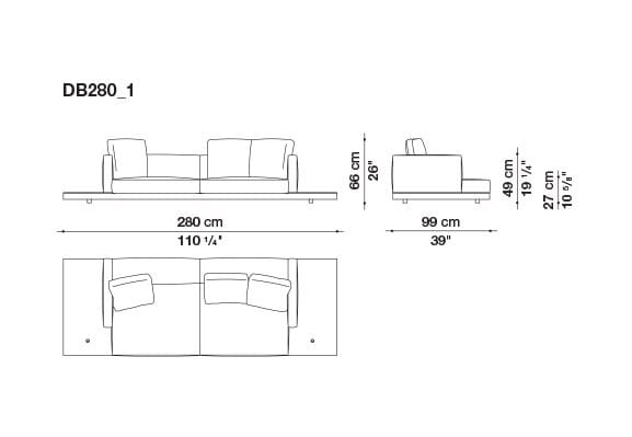 Кожаный диван B&B Italia док ARCH-00106863 - Вид №79