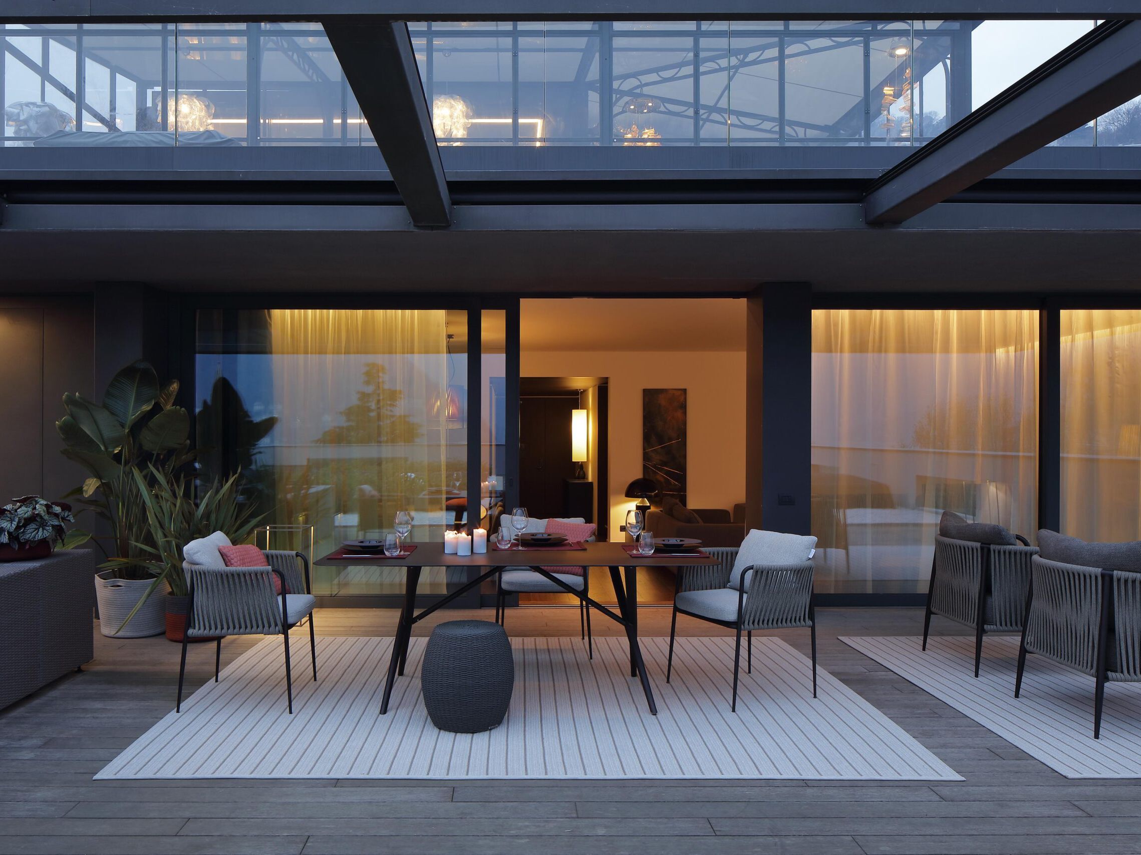 Алюминиевый прямоугольный садовый стол с порошковым покрытием Nodo Italia Eva ARCH-00084147 - Вид №2