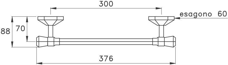 RUBINETTERIE STELLA Держатель для полотенец Eccelsa sun-id-1415236 - Вид №1