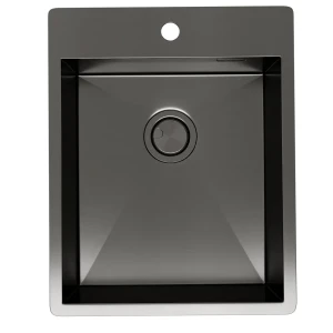 91922180 Мойка для кухни Reflexion Iseo RX2240BL 50x40 см глубина чаши 18.50 см нержавеющая сталь цвет стальной серый STLM-1338626
