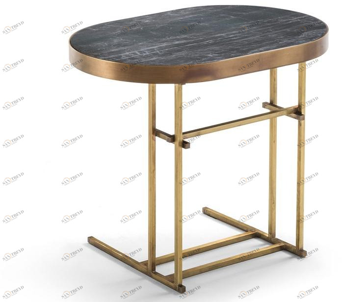 Frigerio Salotti Овальный журнальный столик из керамогранита Nelson sun-id-1370520