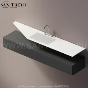 AELLN0AC12022ZZ Подвесная раковина настенная прямоугольная Agape Ell белая