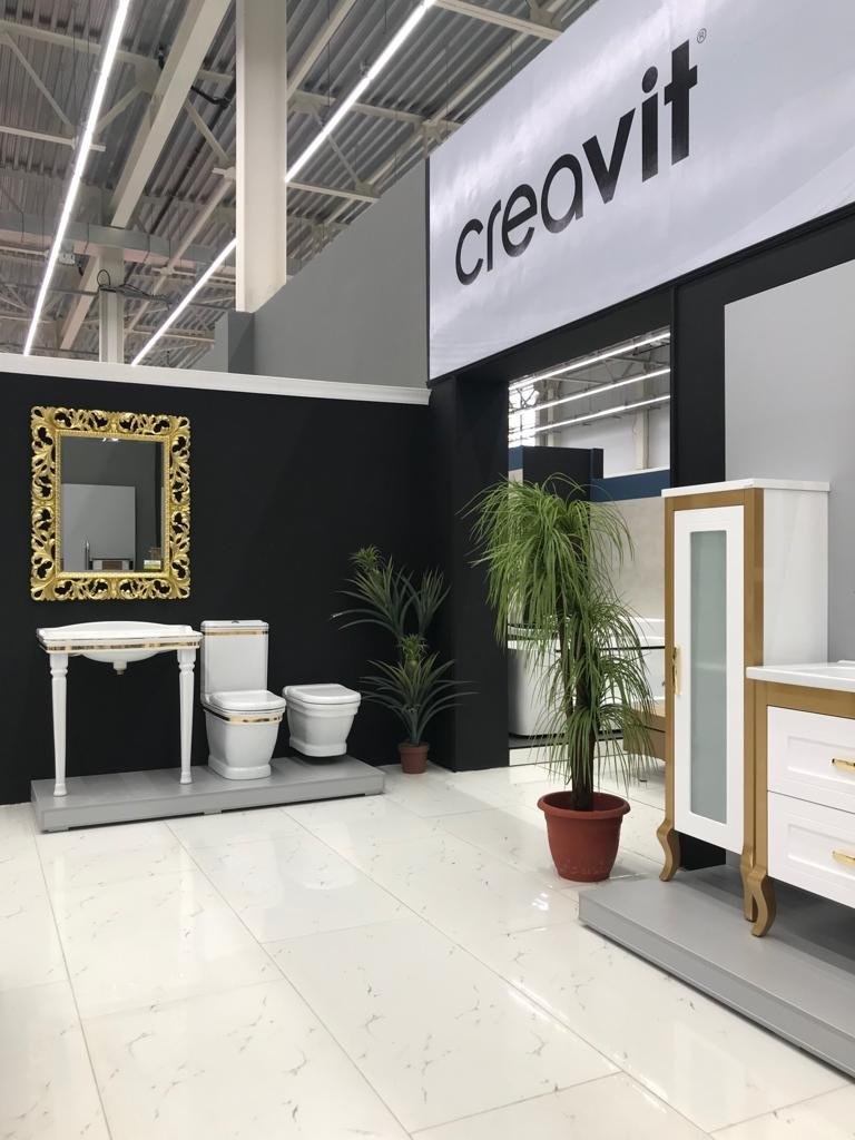 AN080-00CB00E-0000 ANTIK Раковина AN080.AO ДЕКОР ЗОЛОТО Creavit Antik  - Вид №4