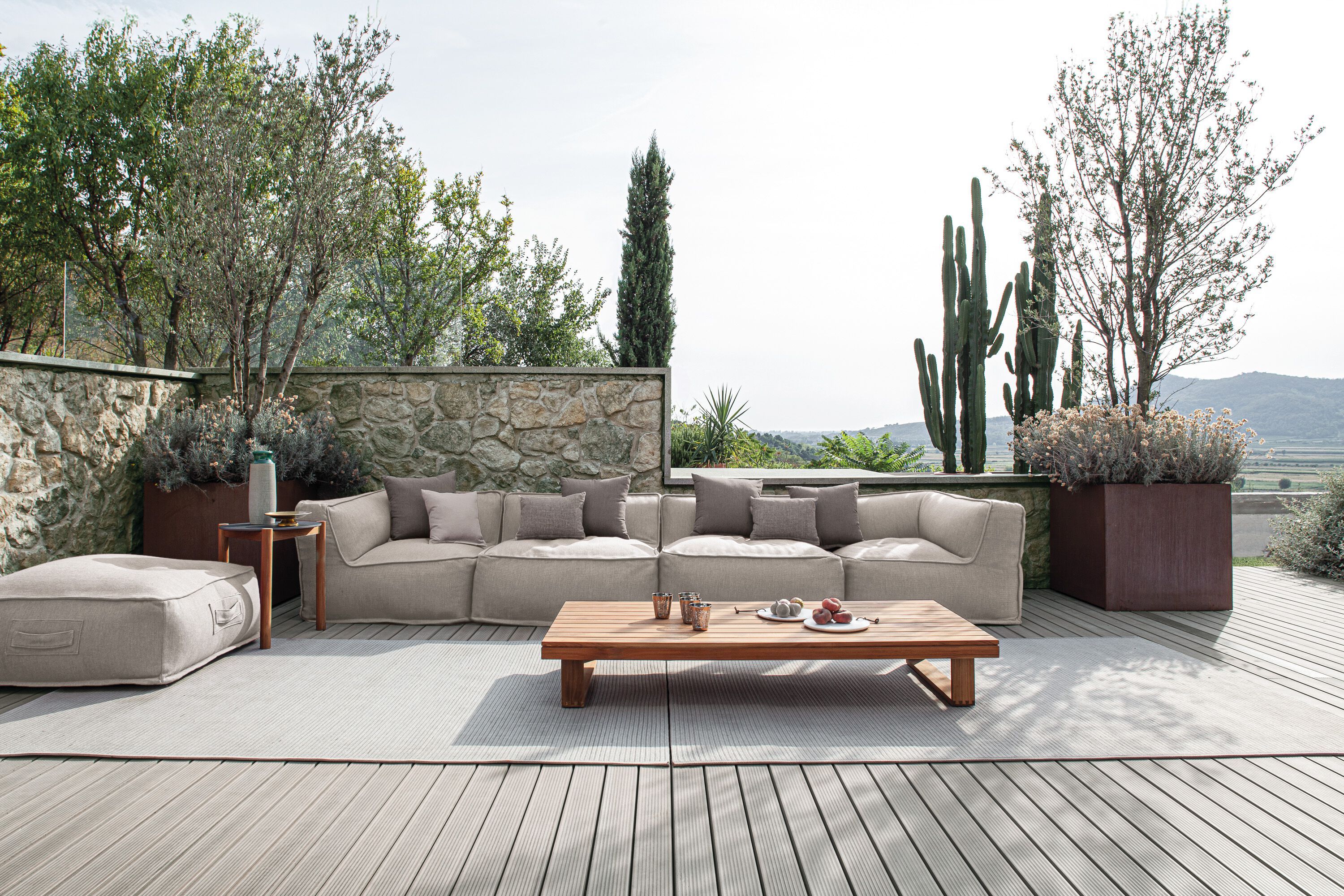 Угловое садовое кресло из ткани Atmosphera ARCH-00107634 - Вид №1