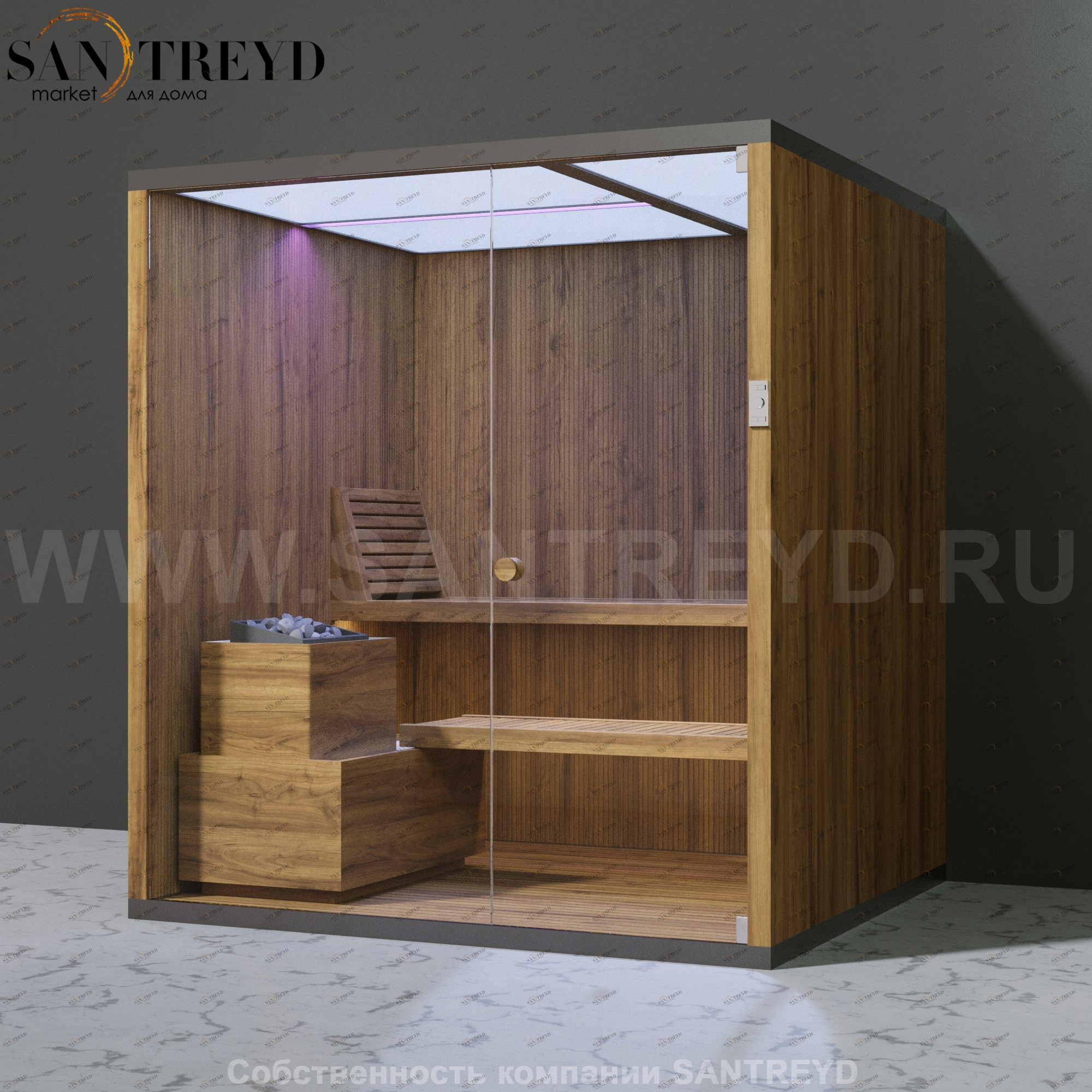 Effegibi BODYLOVE S BL20200006 Сауна. Установка: к стене. Мощность: 8 кВт макс. Размеры: длина 200 см, ширина 176 см. Отделка: термообработанная древесина и гладкая термообработанная древесина.