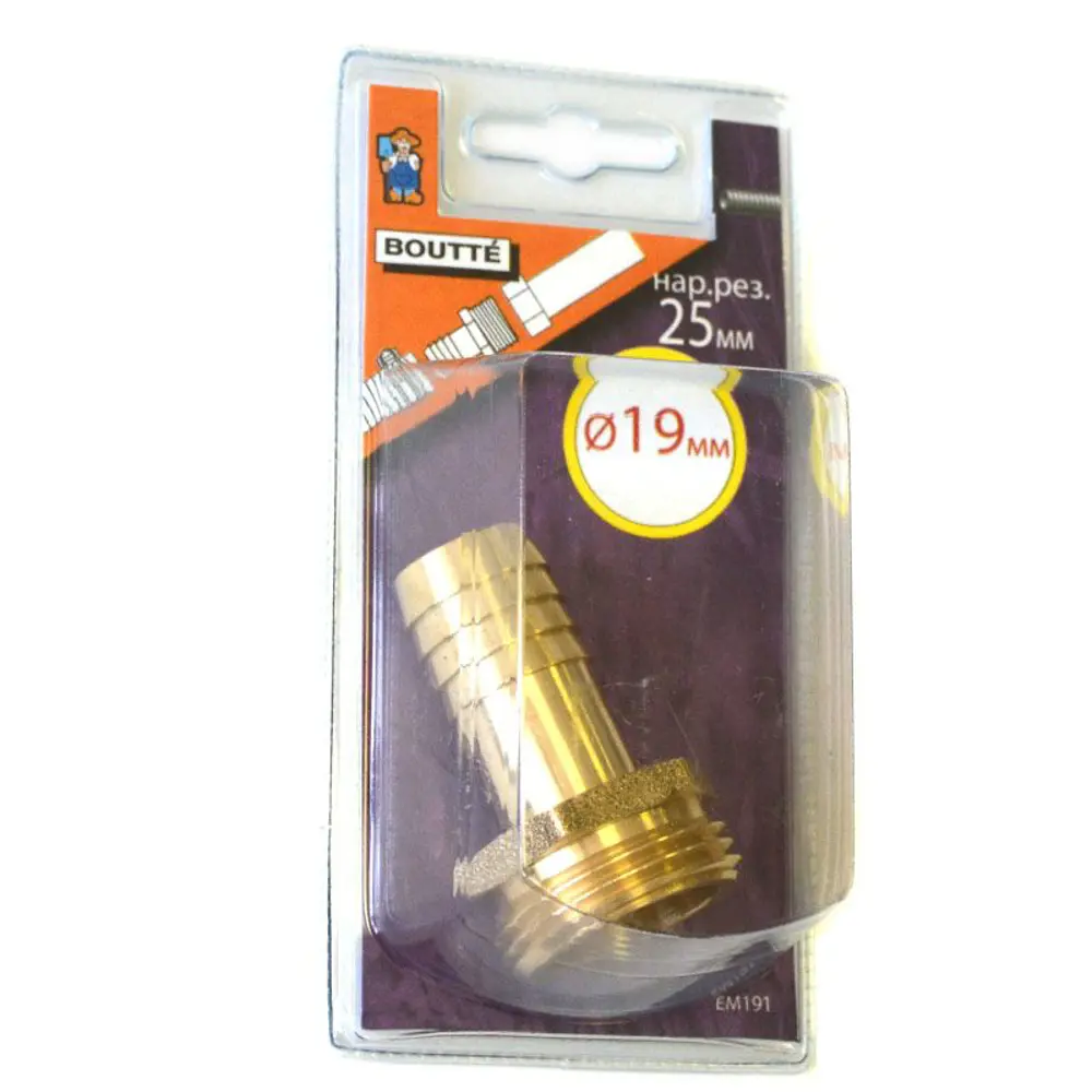 Штуцер BOUTTE для шланга 19 мм с наружной резьбой 16252413 STLM-0006704 - Вид №1