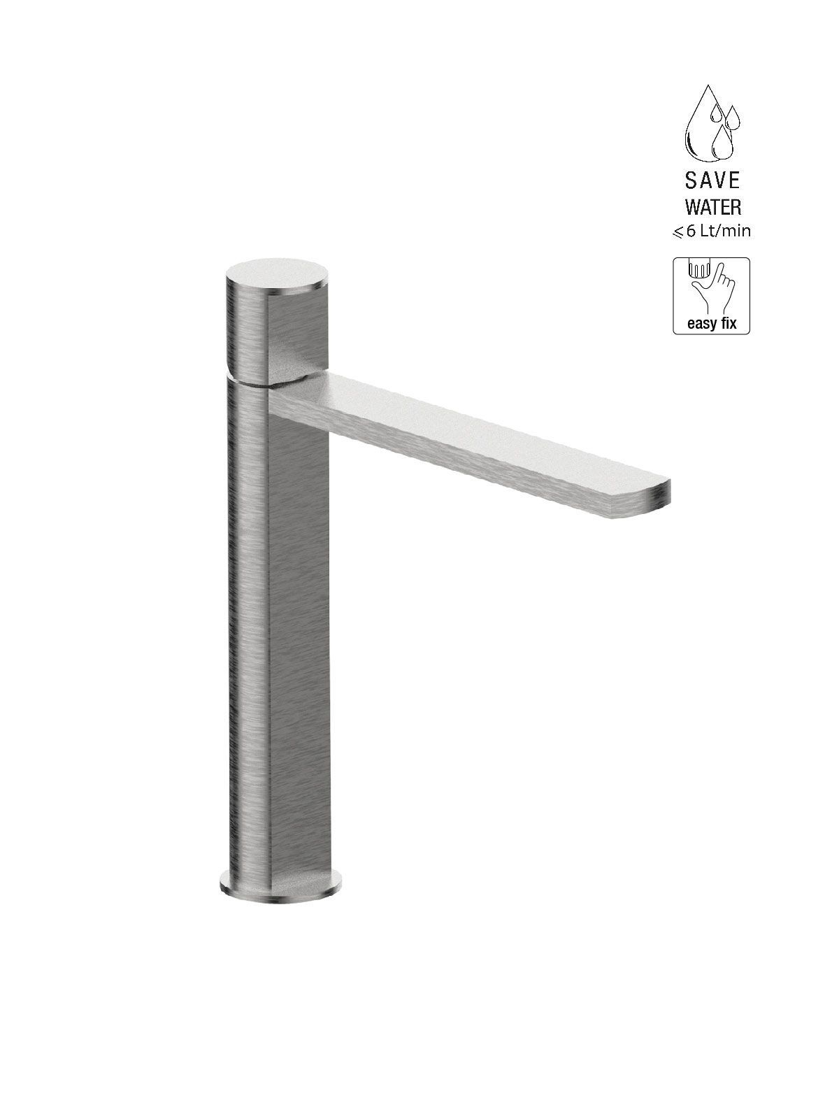 Однорычажный смеситель для раковины из нержавеющей стали Rubinetterie Frattini Borgia ARCH-00035897 - Вид №5