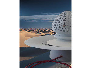 Матовый глазурованный керамический крытый фонтан