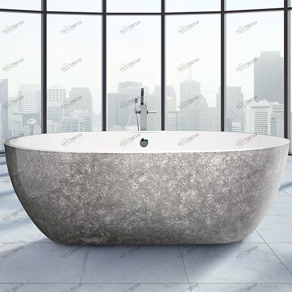 Ванна отдельностоящая Stone One Glossy Spugnato Aquamass GLOSSYSPUGNATO