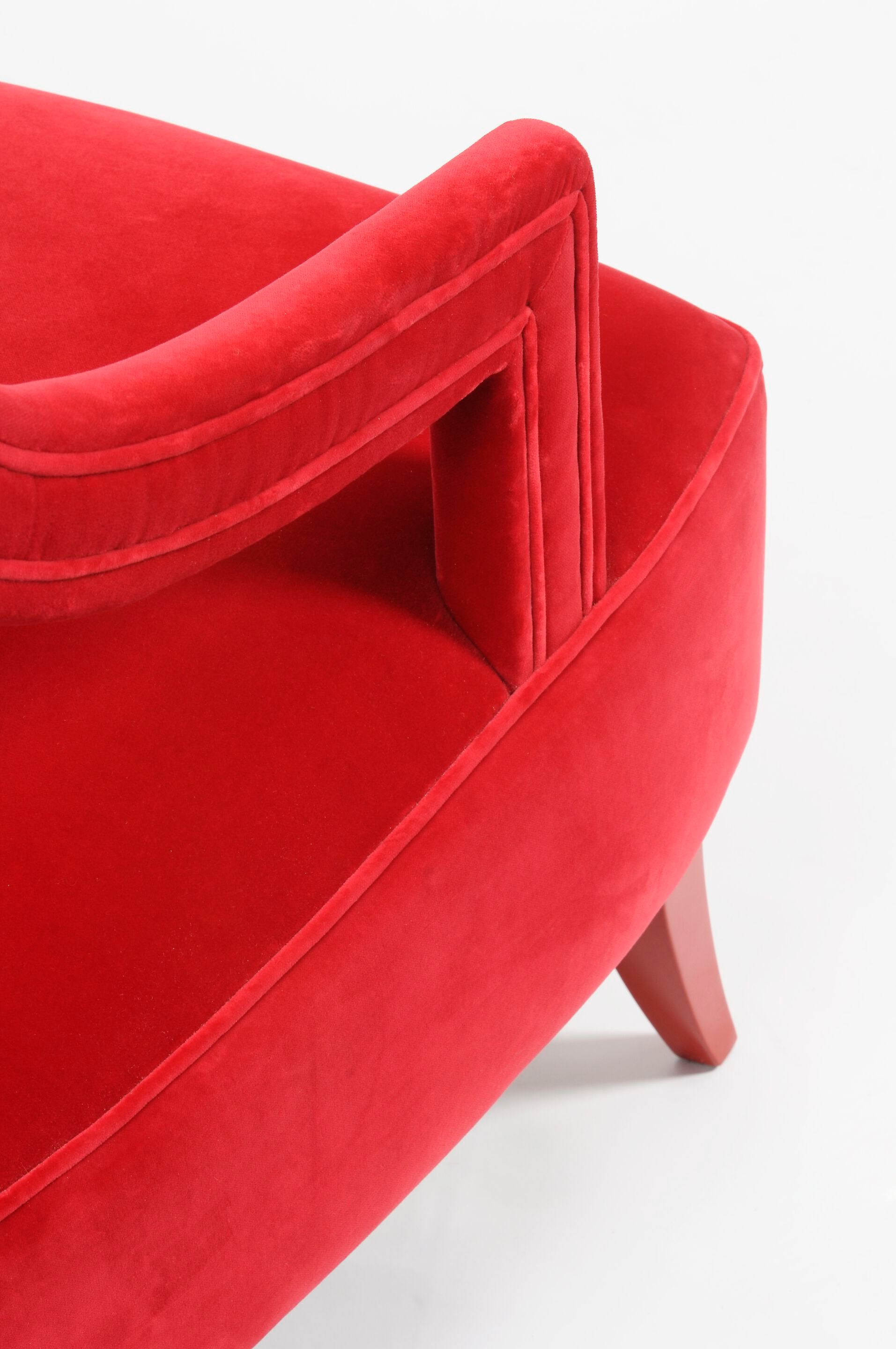 Бархатное кресло с подлокотниками Munna Corset ARCH-00066847 - Вид №6