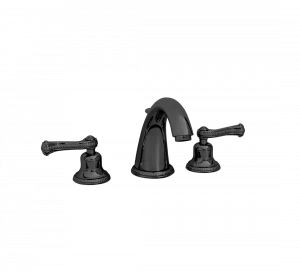 Gentry Home Смеситель для умывальника на три отверстия с выдвижным краном Tiffany Темный никель GH101751