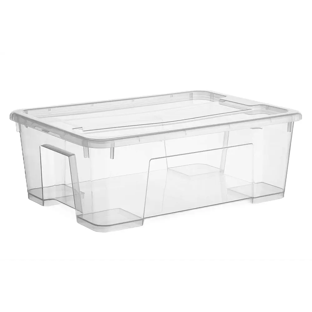 Контейнер с крышкой 39x28x14 см 11 л полипропилен цвет прозрачный Santreyd Серия отсутствует STLM-2173140 - Вид №4