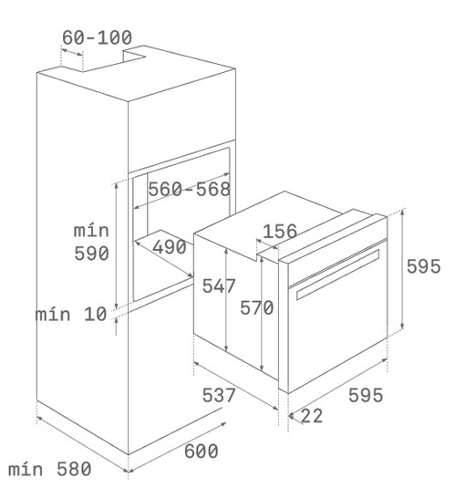 1137329 Духовой шкаф Teka HRB 6100 ATB BRASS Испания  - Вид №5