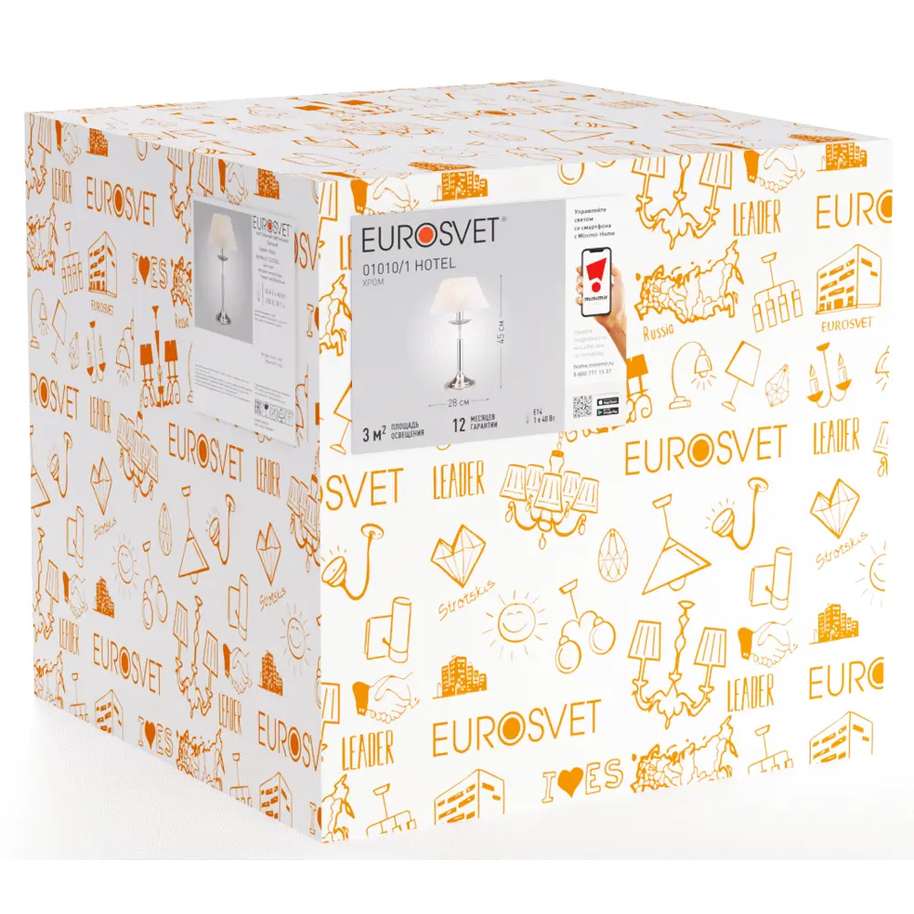 Настольная лампа Eurosvet 01010/1, цвет хром 88250999 STLM-2155387  - Вид №6