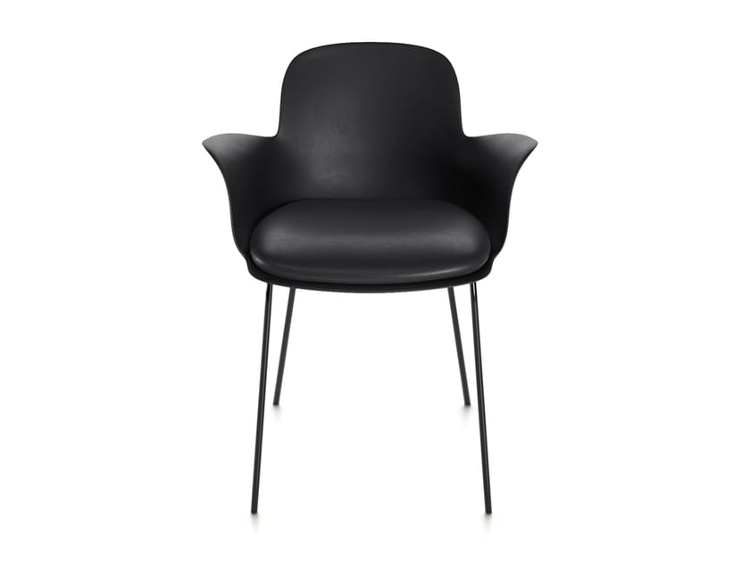 Кожаный стул с мягким сиденьем Natuzzi Italia Poly ARCH-00024169