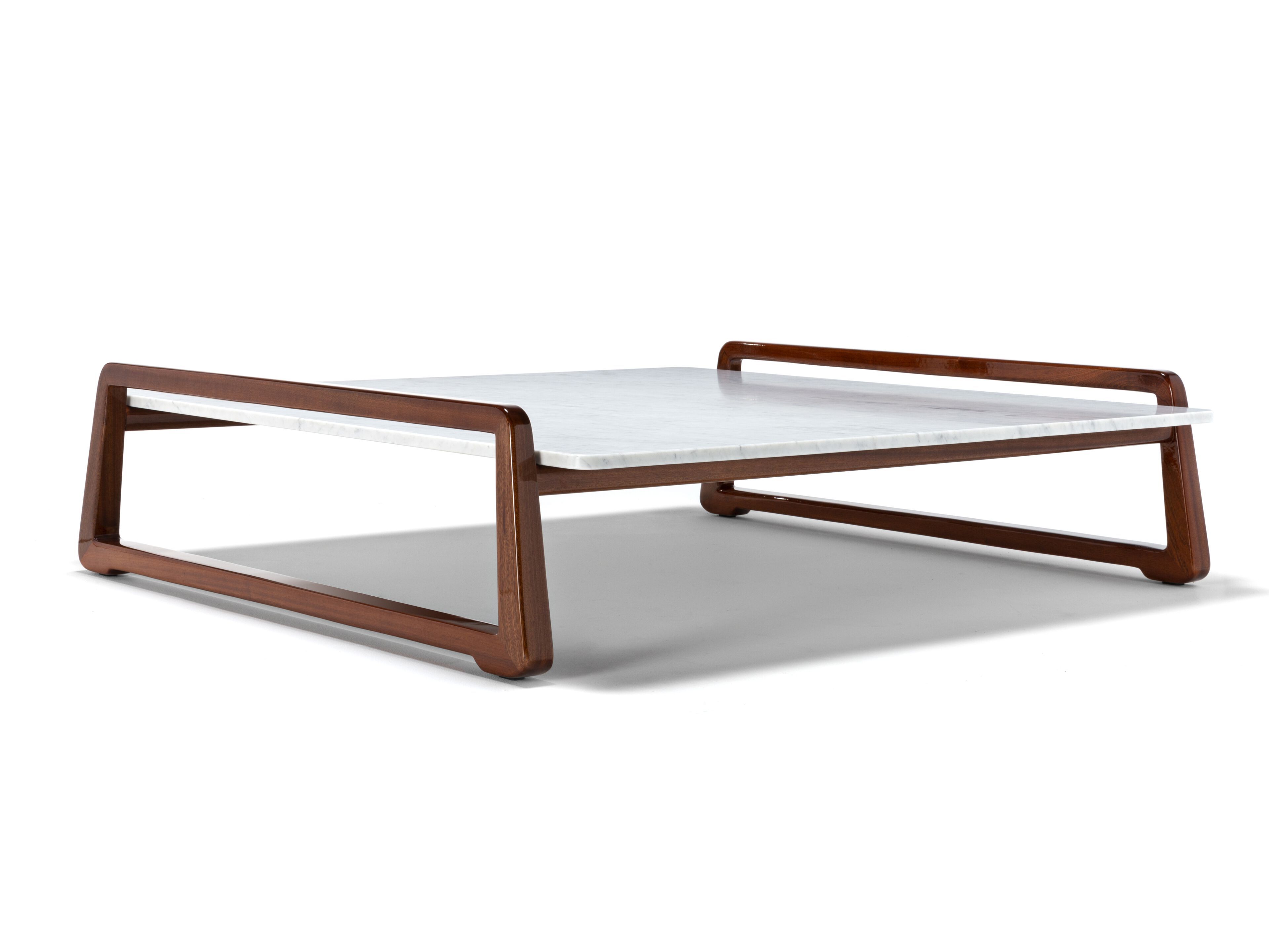 Низкий квадратный журнальный столик из каррарского мрамора Exteta Sunset ARCH-00046511