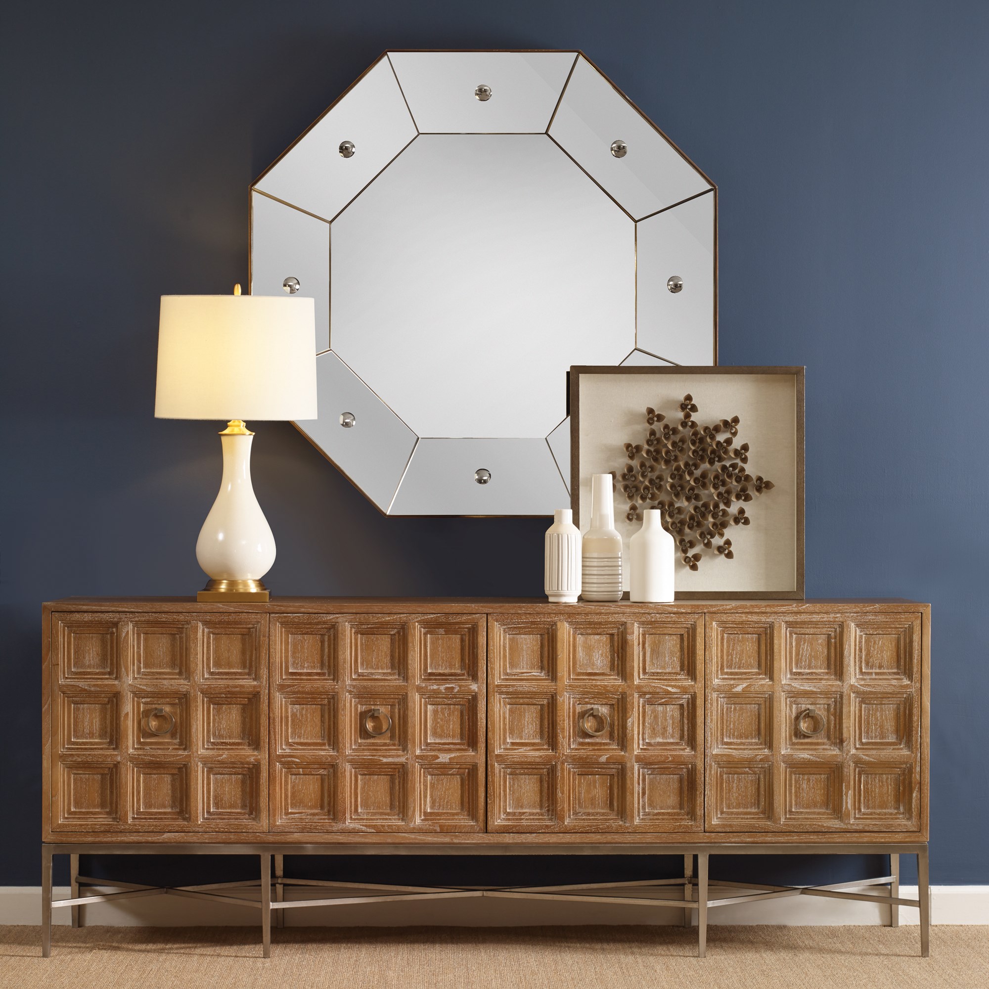 Шкафы 17574-820-001 Tiered 4 Door Multi-Use Cabinet Ambella  - Вид №6