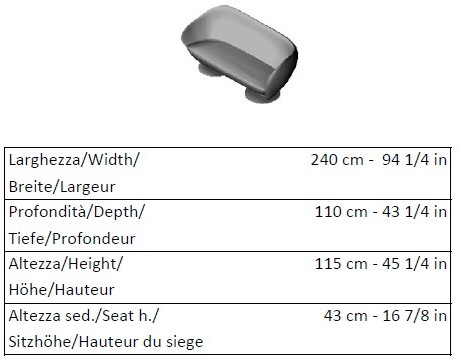 La Cividina 2-х местный диван контрактный Mon coeur sun-id-1448169 - Вид №4