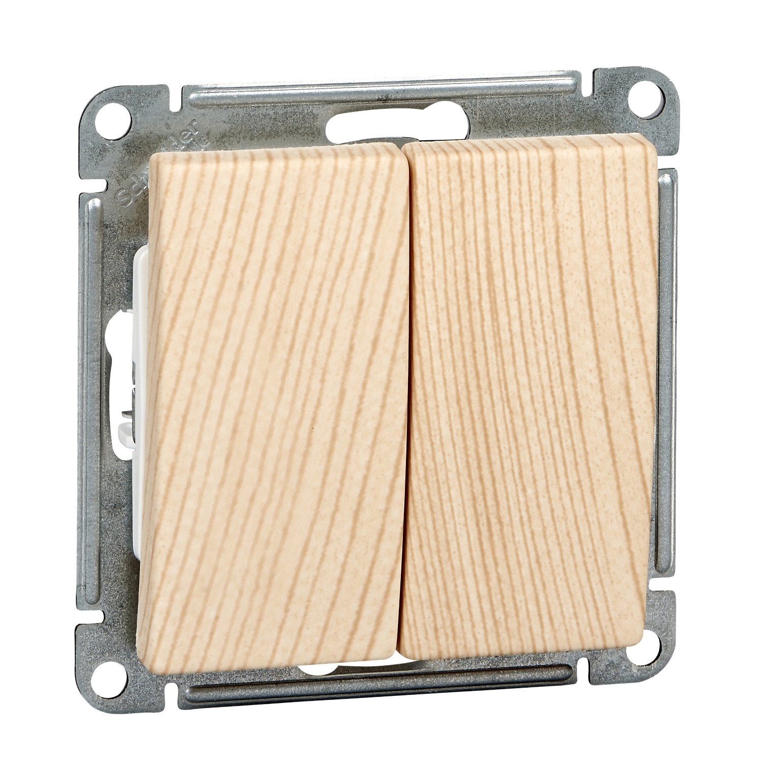 VS510-252-7-86 2-клавишный выключатель, 10АХ, механизм, сосна Schneider Electric W59 