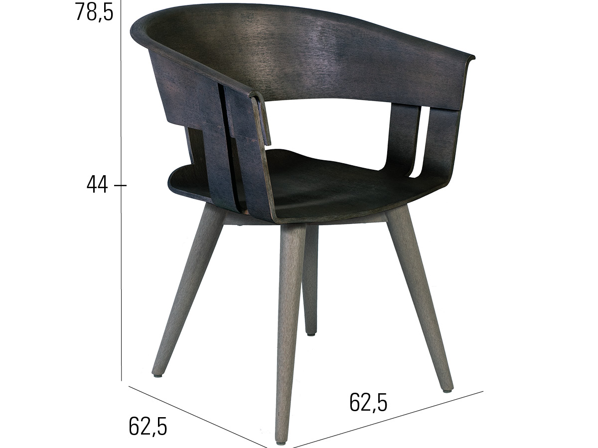 72.00.0543 Кресло Северное сияние чёрное Mbm  - Вид №2