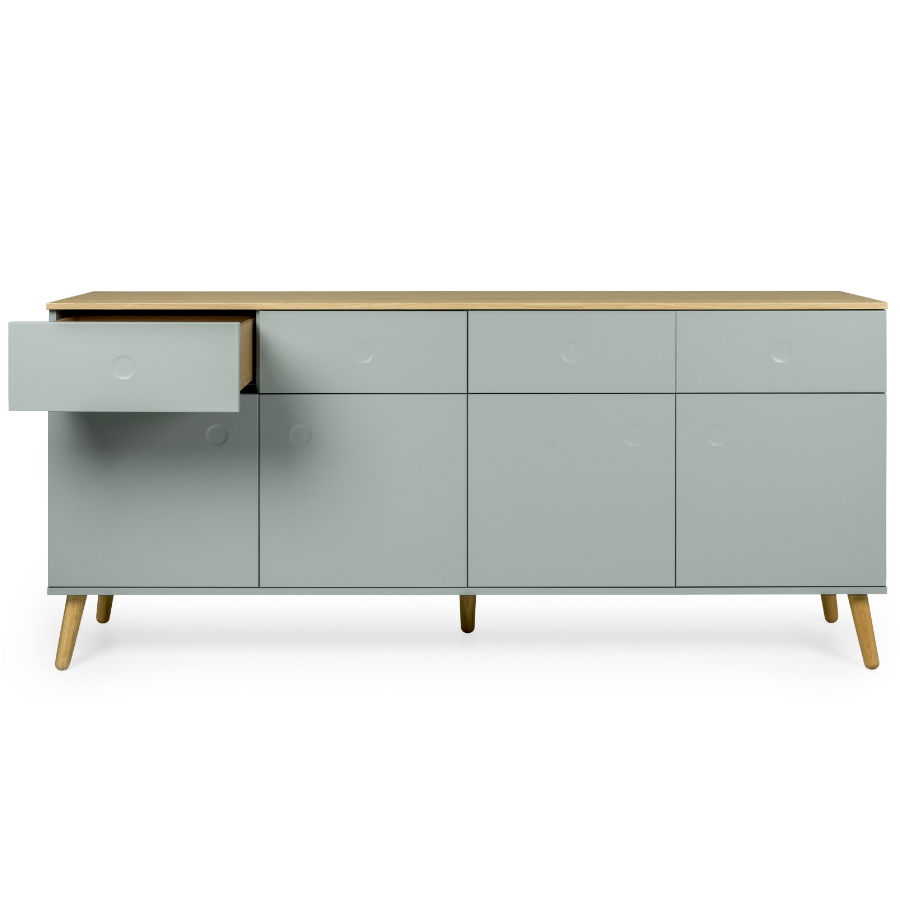 Сервант Tenzo Dot, 86х192х43 см, дуб, зеленый 1678676 - Вид №8