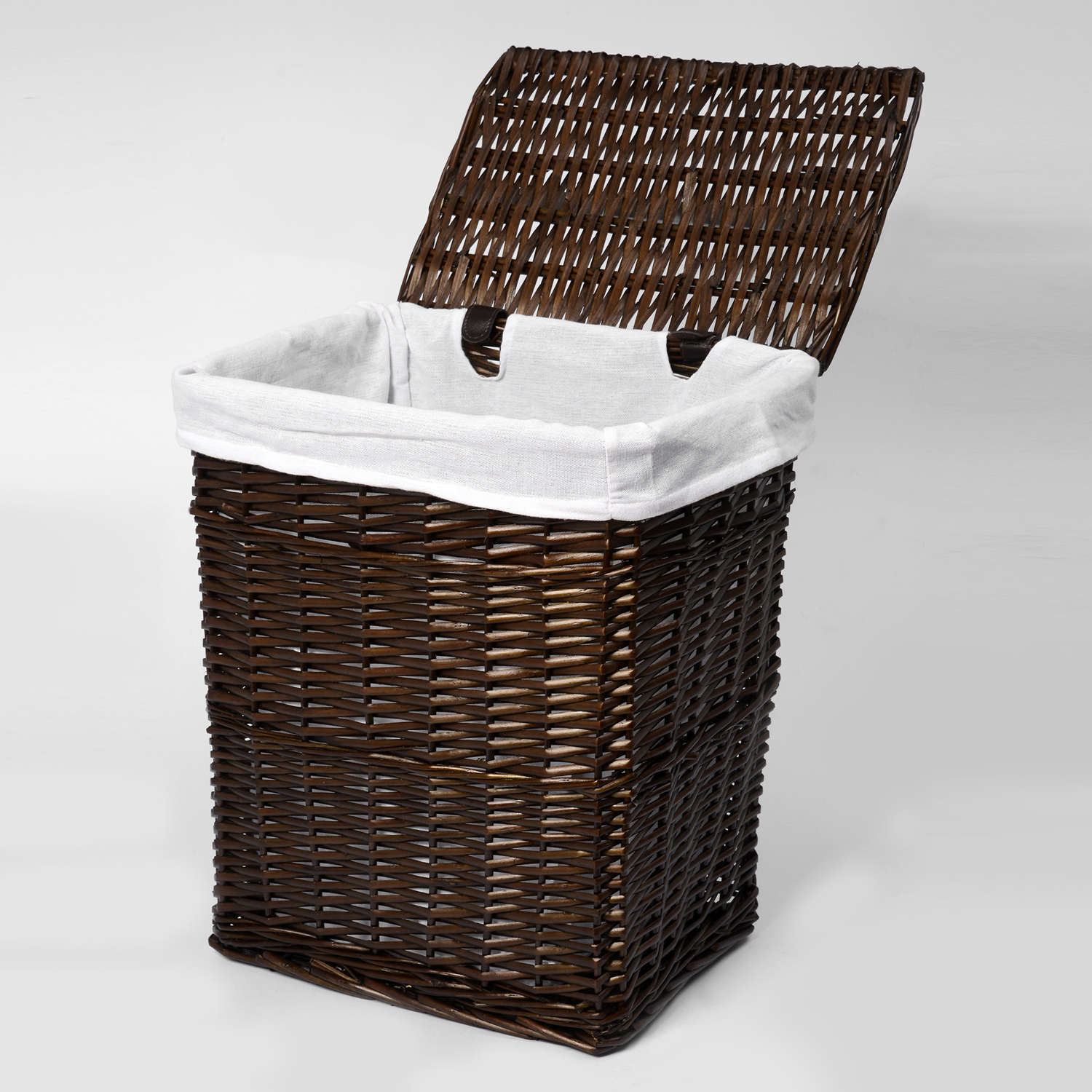 WB-130-L Isar Плетеная корзина для белья с крышкой WasserKRAFT  - Вид №2