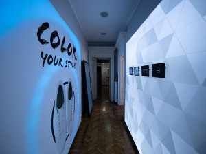 Печатная ткань с подсветкой стены с алюминиевой рамой