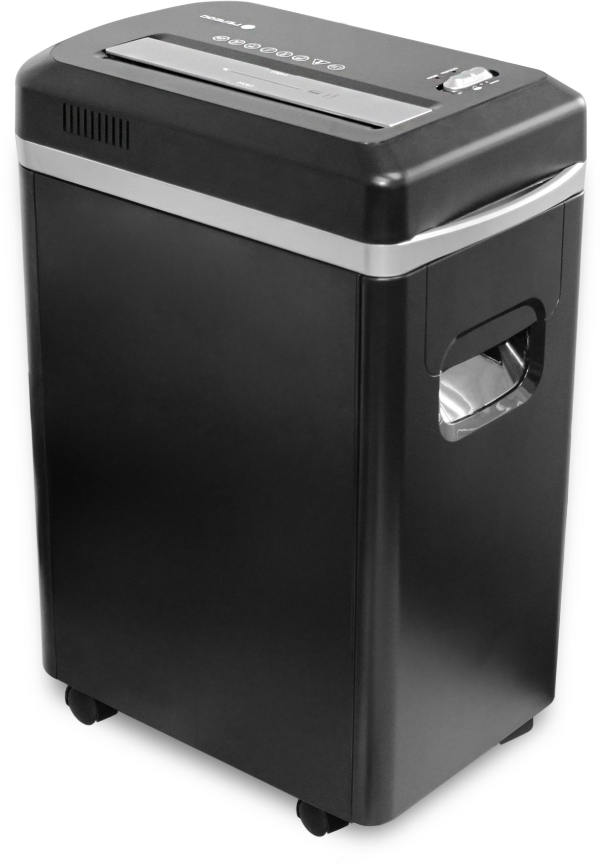 УМ22-5 Уничтожитель документов , din p-5 (5 ур-нь секр.), фрагмент 2х8мм, 9-10 лист (70г/м2), cd/пл.карты/скрепки/скобы, 22 литра Гелеос Santreyd 