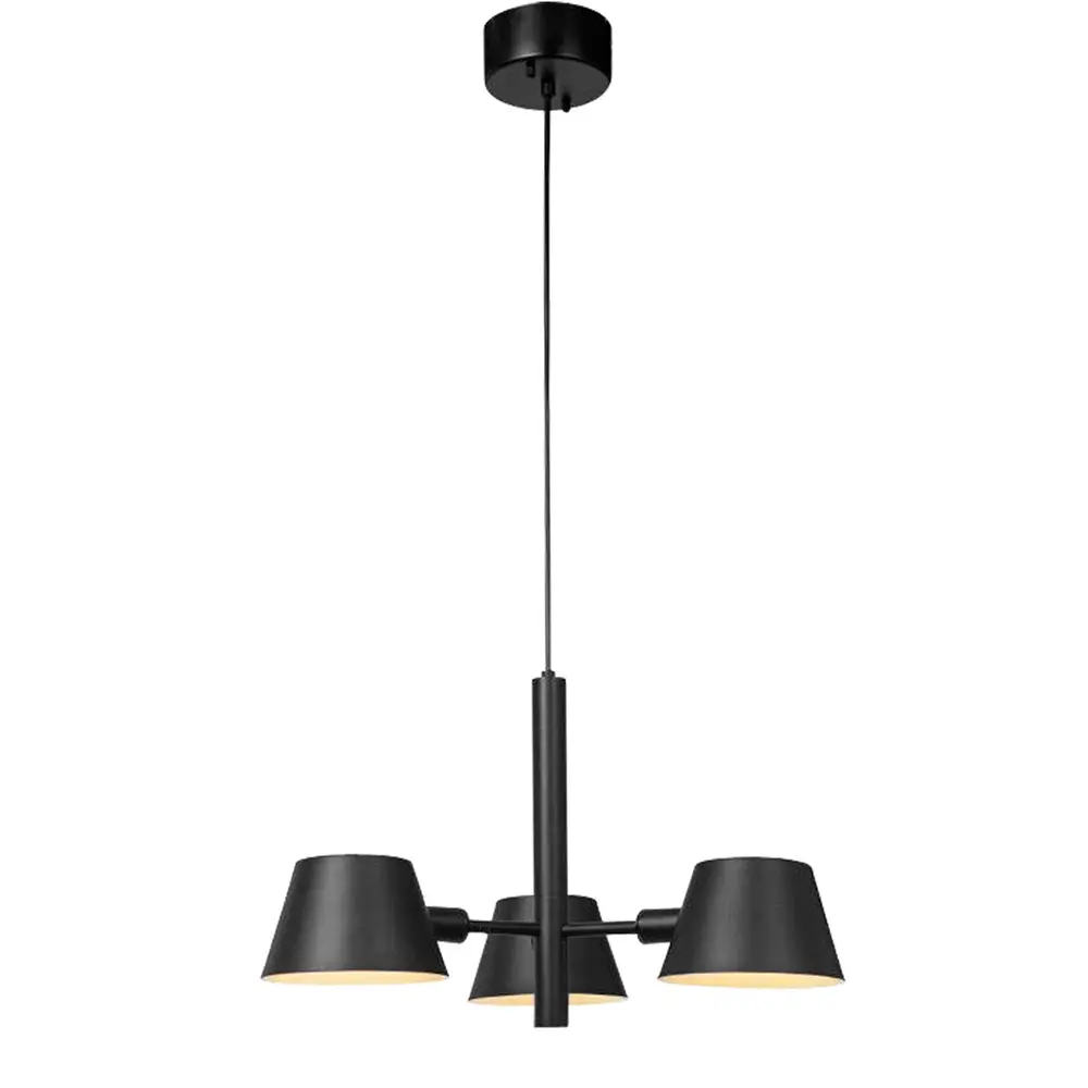 Светильник подвесной PL-576-3 C02 3 лампы 20 м² цвет черный 89443675 STLM-2008242 CAMELION 