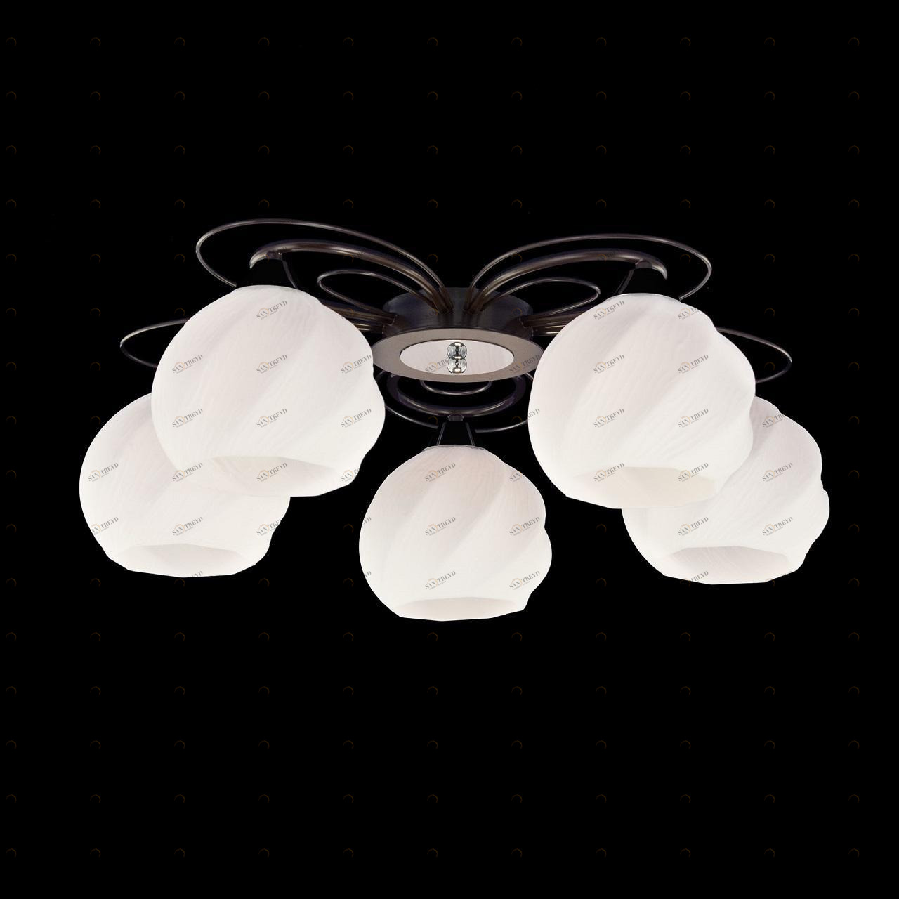 Потолочная люстра Citilux Николь CL168155 CITILUX НИКОЛЬ ВЕНГЕ 183306 Белый 