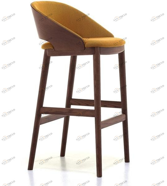 Very Wood Табурет со спинкой с подставкой для ног Odeon sun-id-1440449