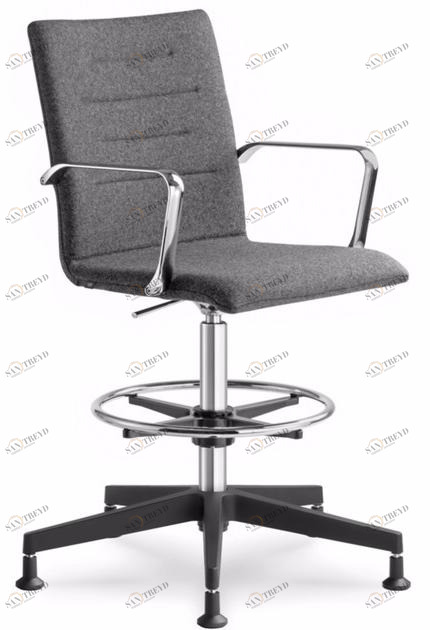 LD Seating Регулируемое по высоте офисное кресло с 5 спицами и подлокотниками Oslo 229