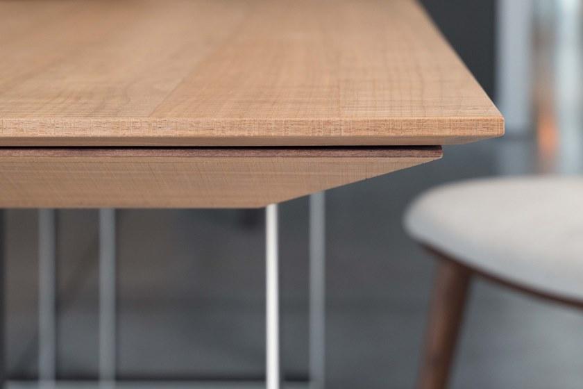 Maiullari Раскладной прямоугольный обеденный стол из стали и дерева sun-id-1454001 - Вид №12