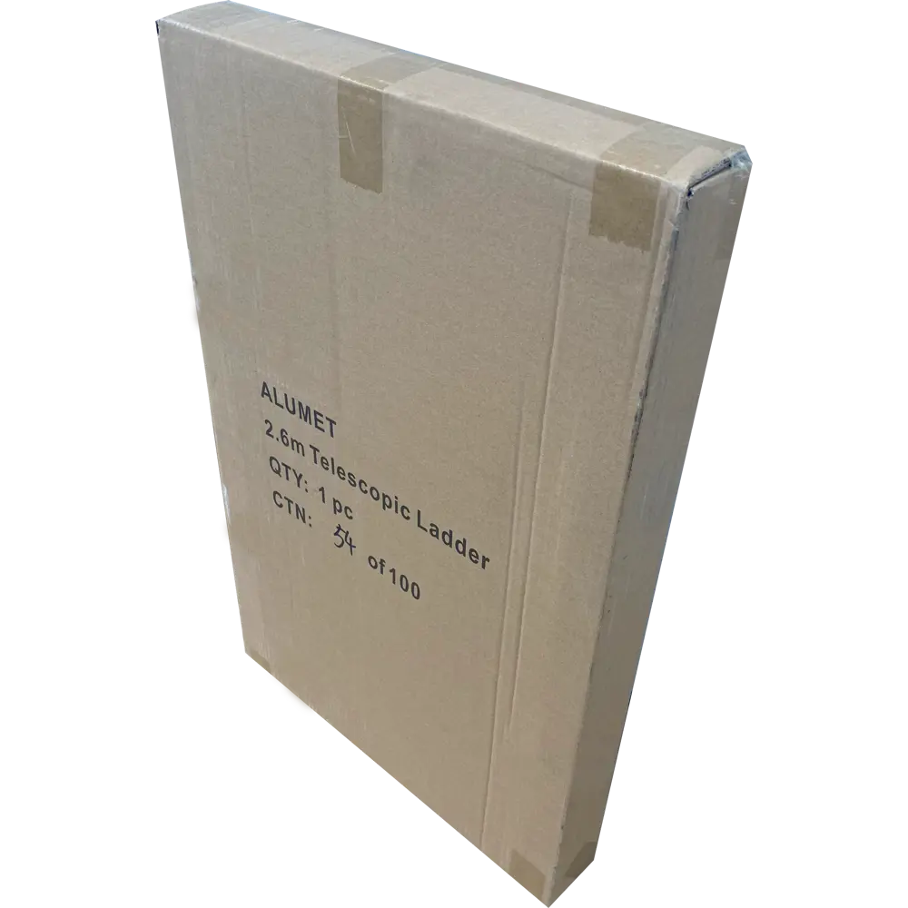 Лестница телескопическая 1-секционная Alumet до 2.6 м 9 ступеней АЛЮМЕТ STLM-2168576 - Вид №2