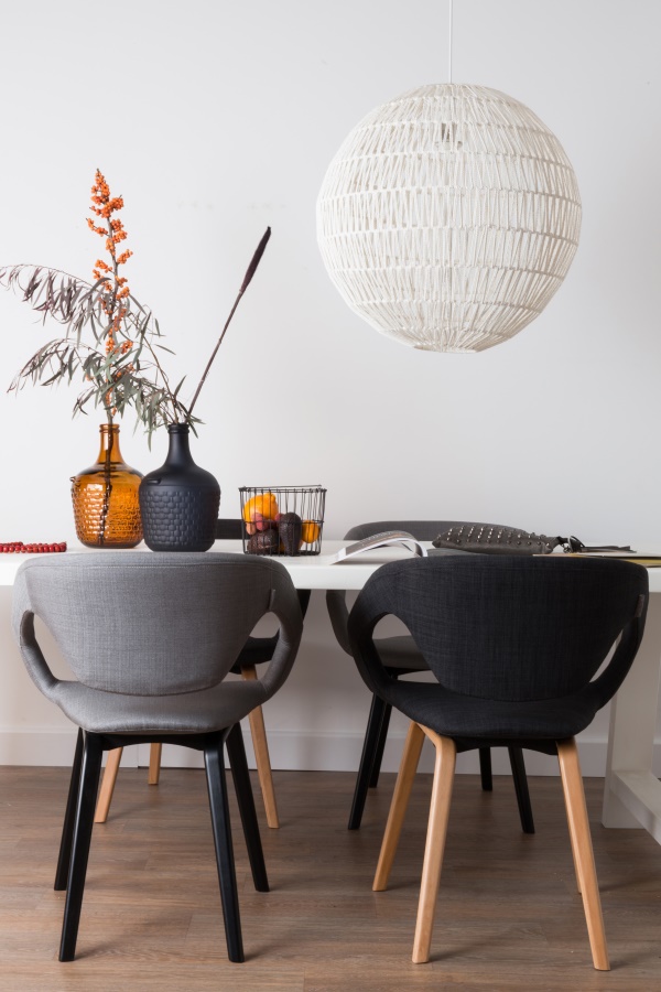 Кресло Flexback серое с черным основанием Zuiver 1200127 - Вид №2