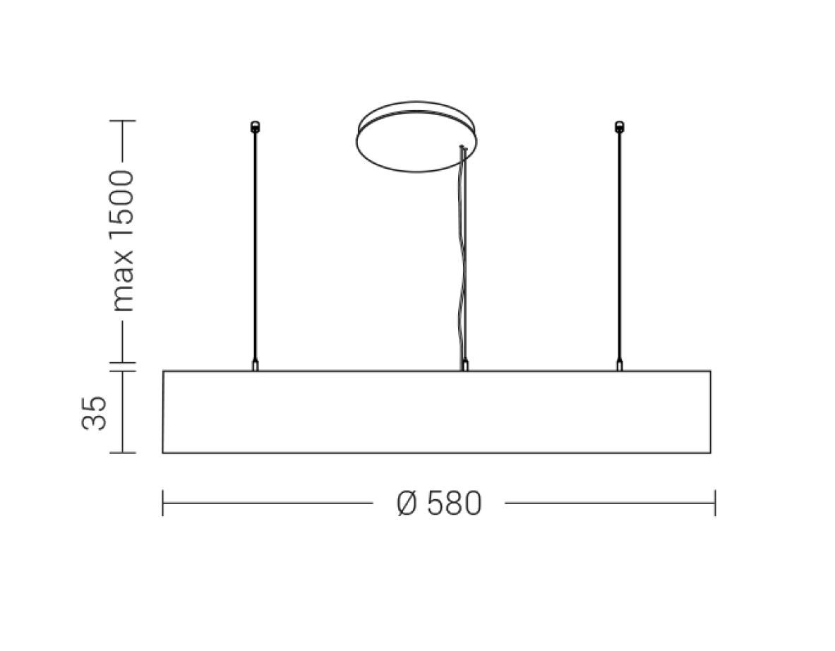 Алюминиевый светодиодный подвесной светильник Rossini Illuminazione Mo'n ARCH-00036864 - Вид №8