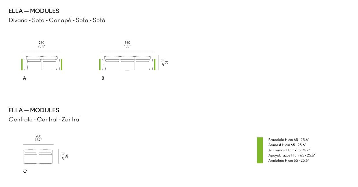 Линейный диван Casamania & Horm ELLA ARCH-00070869 - Вид №18