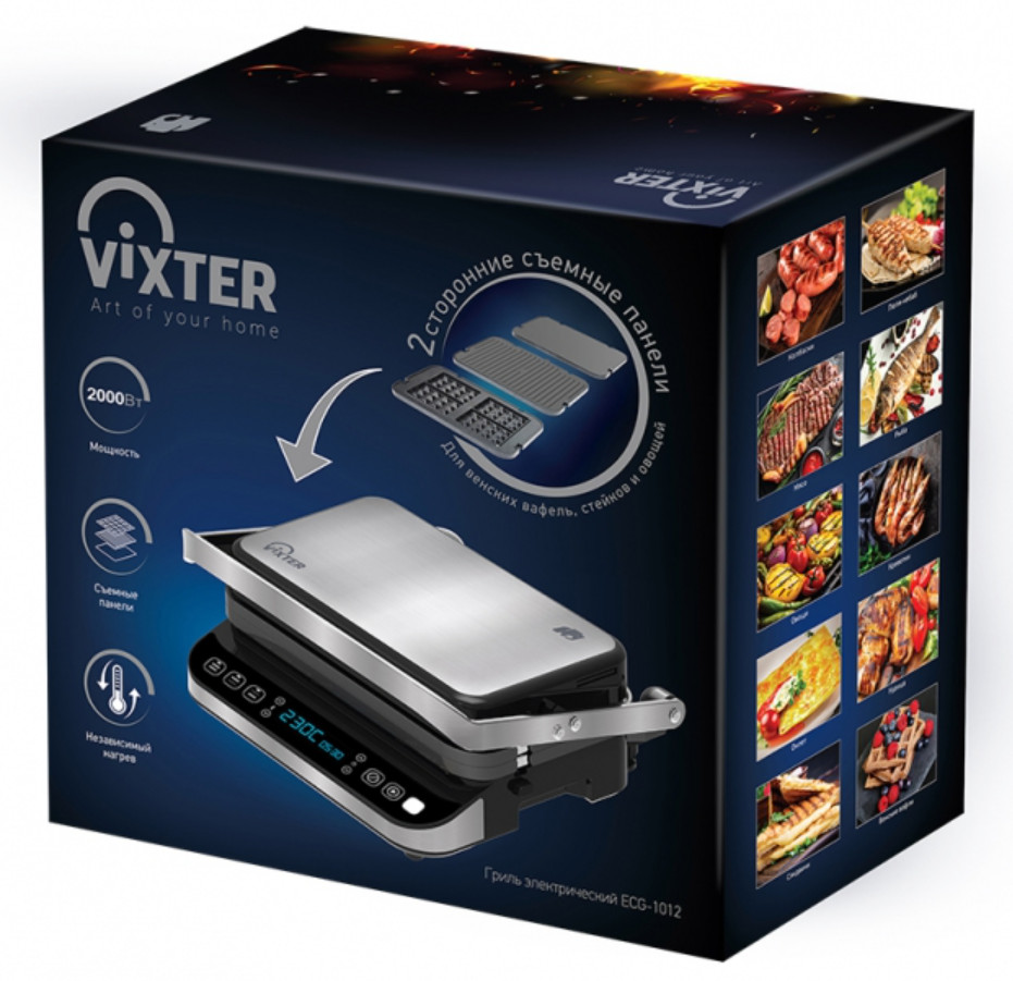 9113902 Гриль Vixter ECG-1012 черный STDN-0114764 - Вид №2